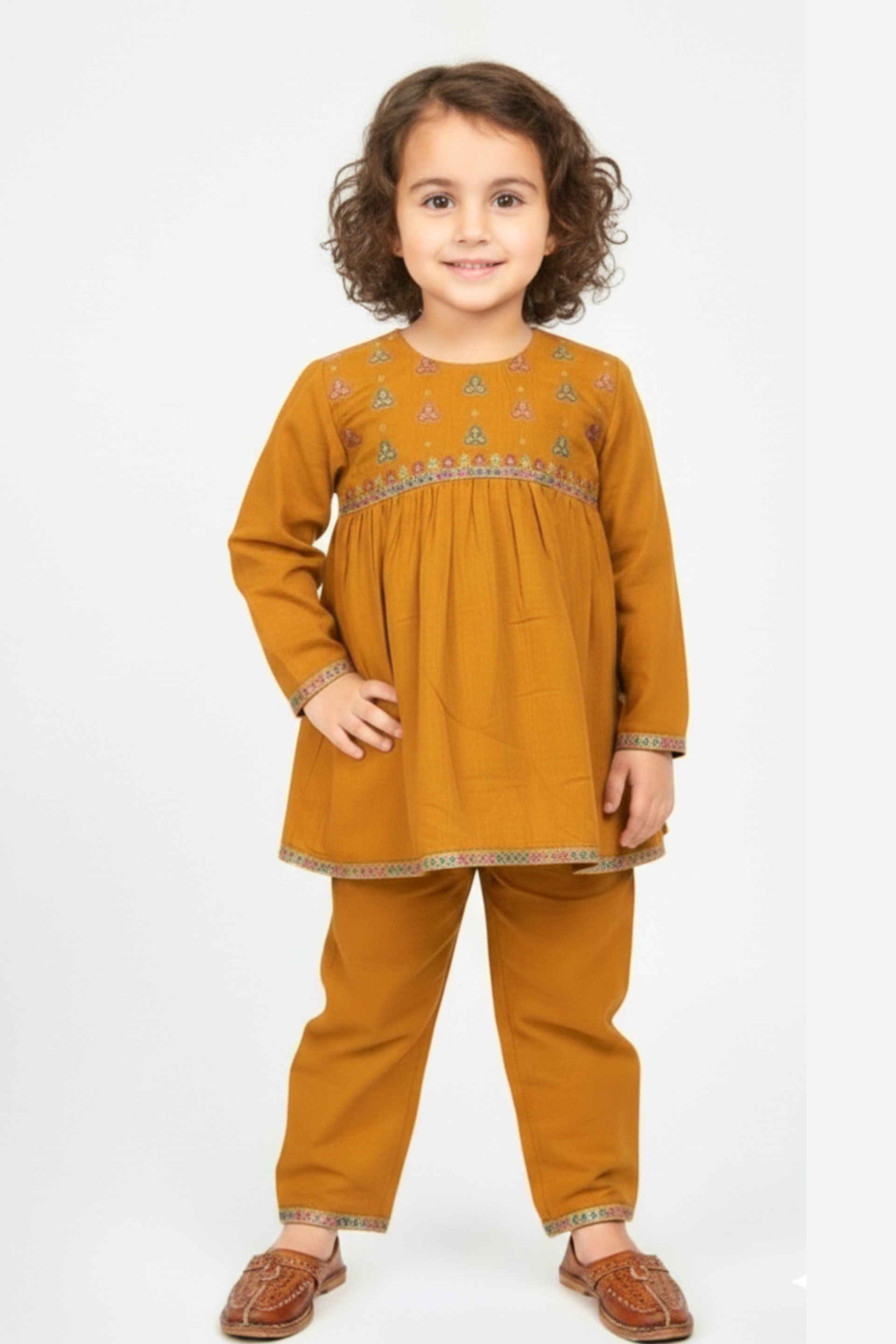 Girls Cotton Suit - 3pc ( GMD-007)