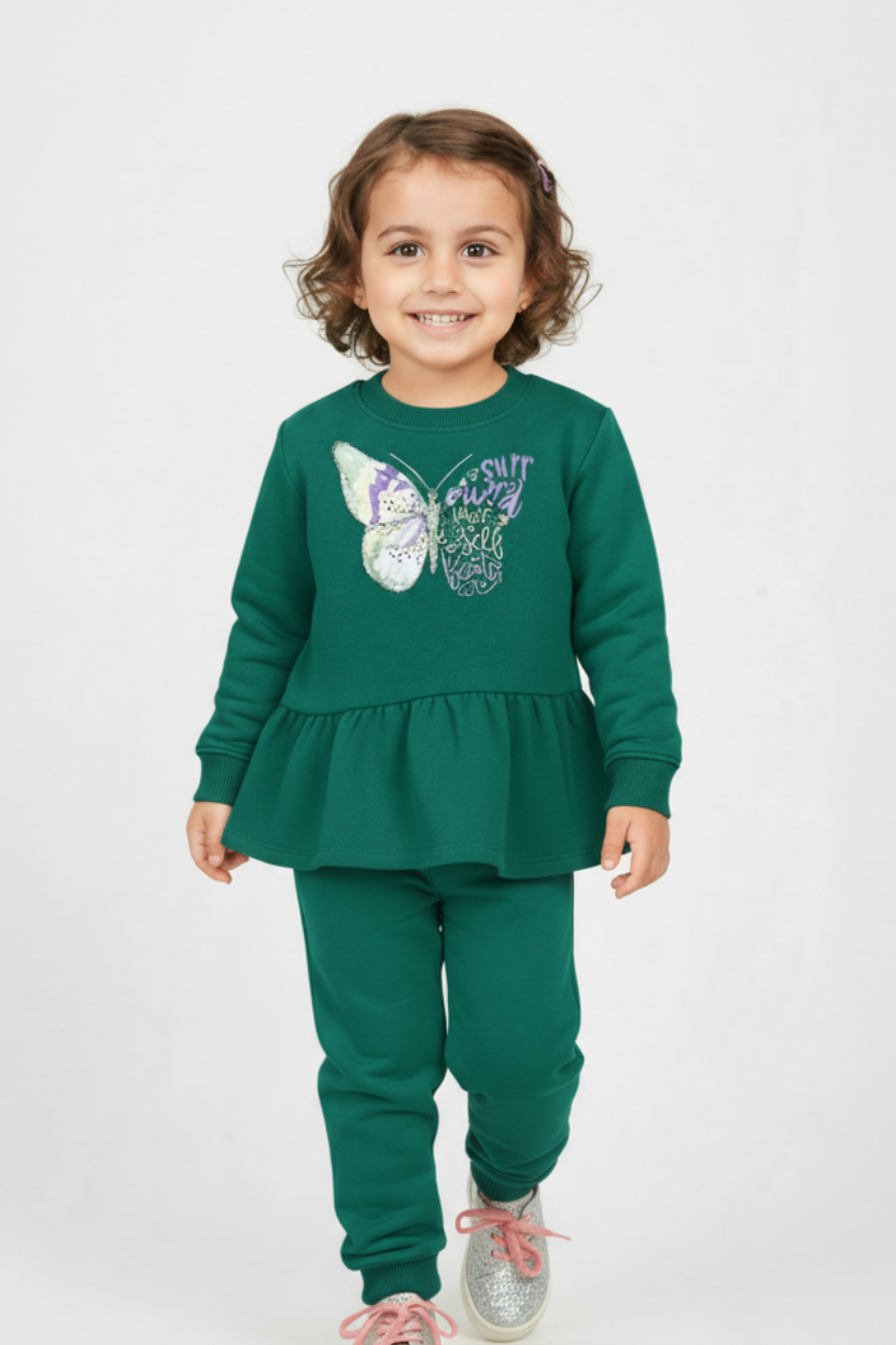 Girls Fleece Frock Suit – Winter Wear