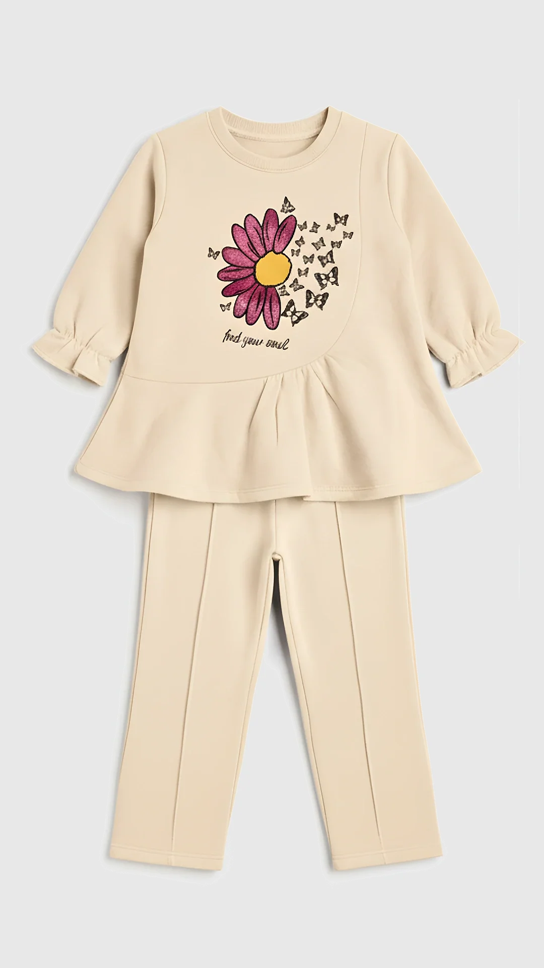 Girls Fleece Frock Suit  – Winter Wear