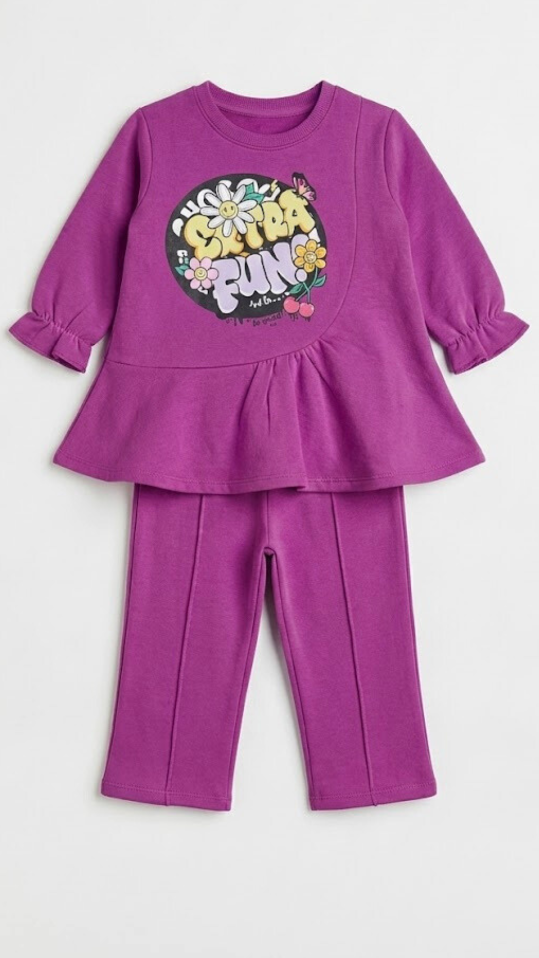 Girls Fleece Frock  Suit  – Winter Wear